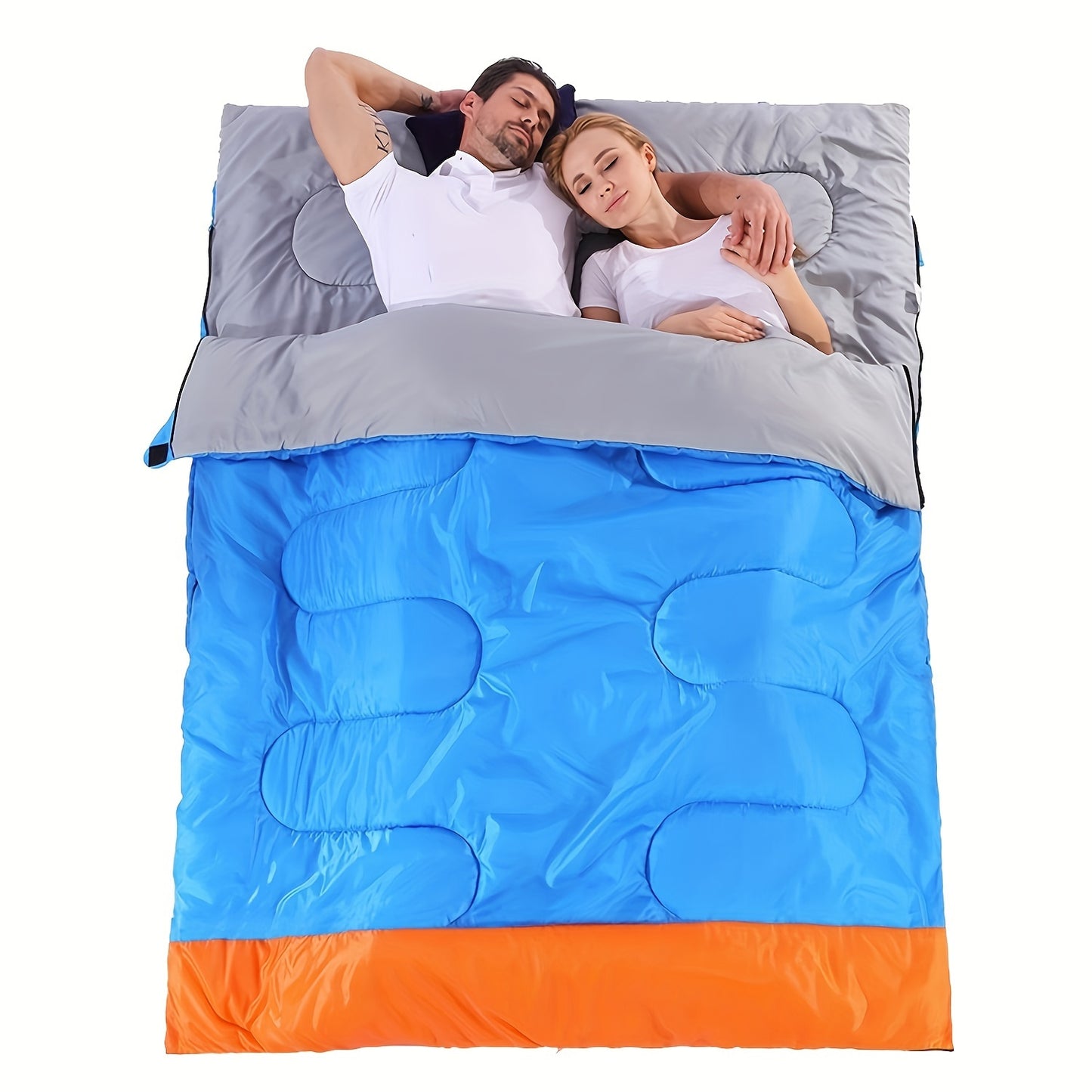 Sac de Couchage Double Épais – 2 Personnes pour Camping et Outdoor