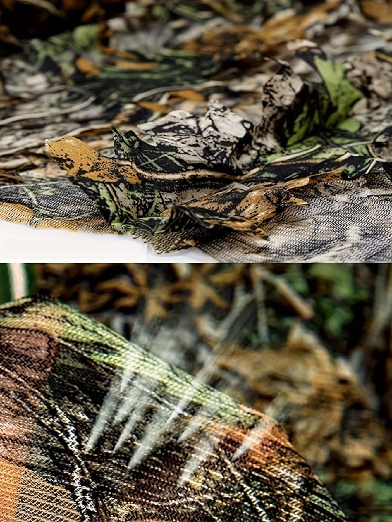 Poncho Camouflage 3D à Capuche – Survie, Chasse et Activités Outdoor