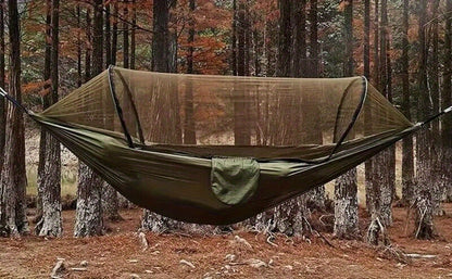 Hamac de Camping Double avec Moustiquaire – Léger, Portable et Confortable