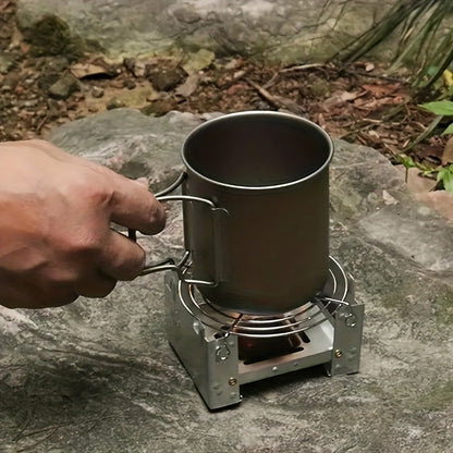 Réchaud de Camping Pliable Ultra Compact – Brûleur Portable Outdoor