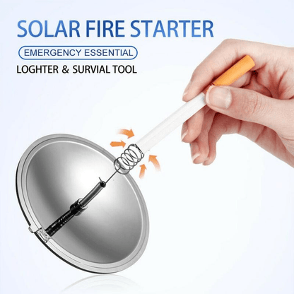 Allume-Feu Solaire Portable – Briquet de Survie pour Camping et Randonnée