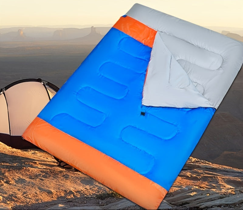 Sac de Couchage Double Épais – 2 Personnes pour Camping et Outdoor