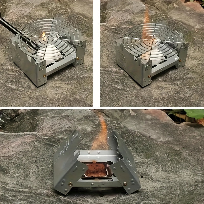 Réchaud de Camping Pliable Ultra Compact – Brûleur Portable Outdoor
