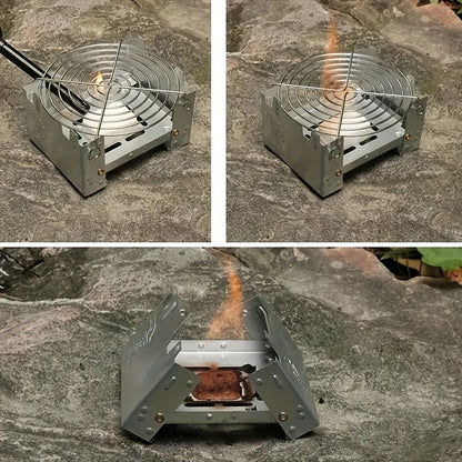 Réchaud de Camping Pliable Ultra Compact – Brûleur Portable Outdoor