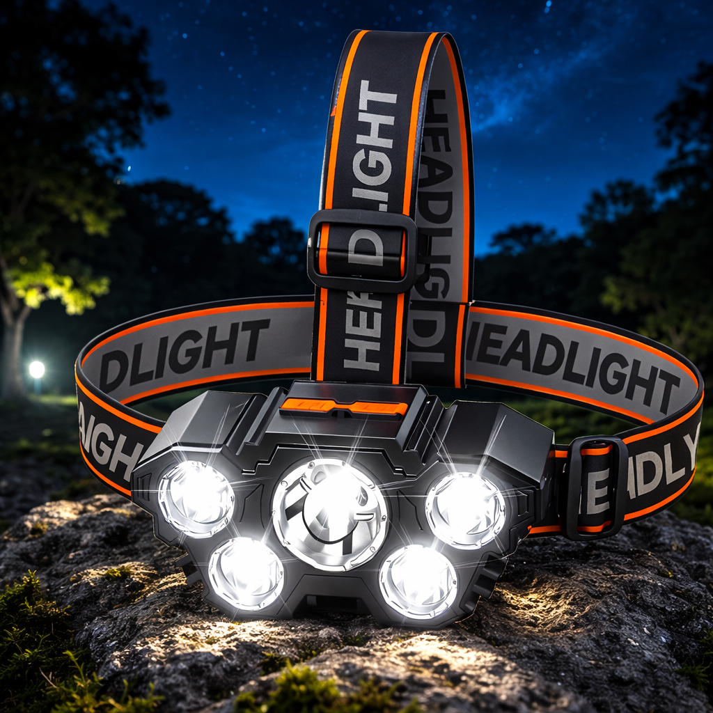 VitaLight Head Pro – Lampe frontale LED rechargeable haute puissance