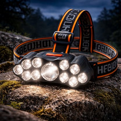 VitaLight Head Ultra – Lampe frontale LED ultra puissante rechargeable