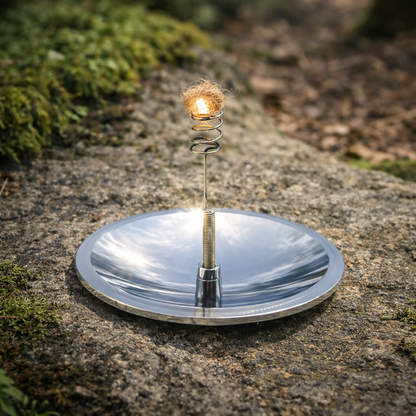 Allume-Feu Solaire Portable – Briquet de Survie pour Camping et Randonnée