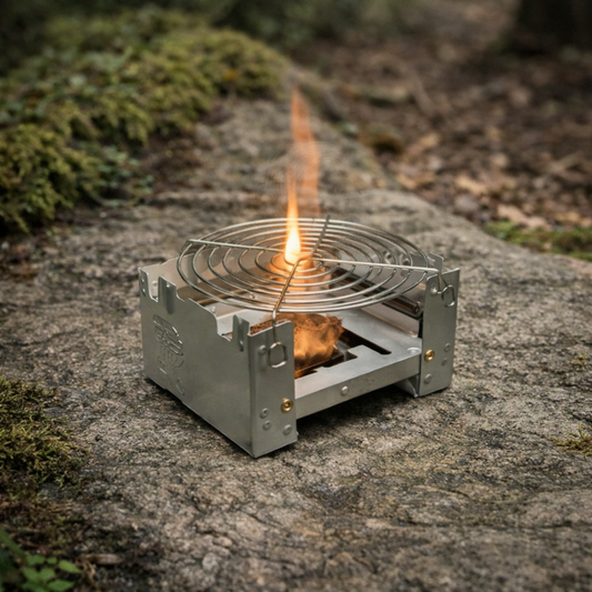 Réchaud de Camping Pliable Ultra Compact – Brûleur Portable Outdoor