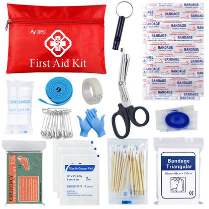 Kit de Survie 24-en-1 – Équipement d’Urgence Compact avec Trousse de Premiers Secours
