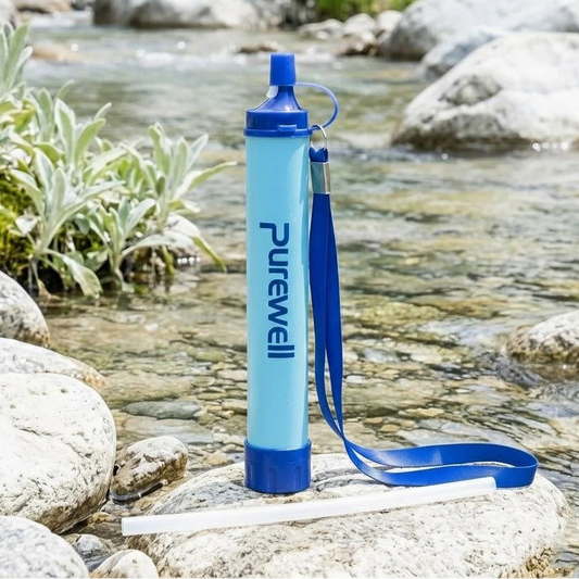 Filtre à eau portable pour survie et randonnée
