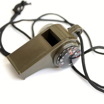 Sifflet de Survie 3-en-1 avec Boussole et Thermomètre