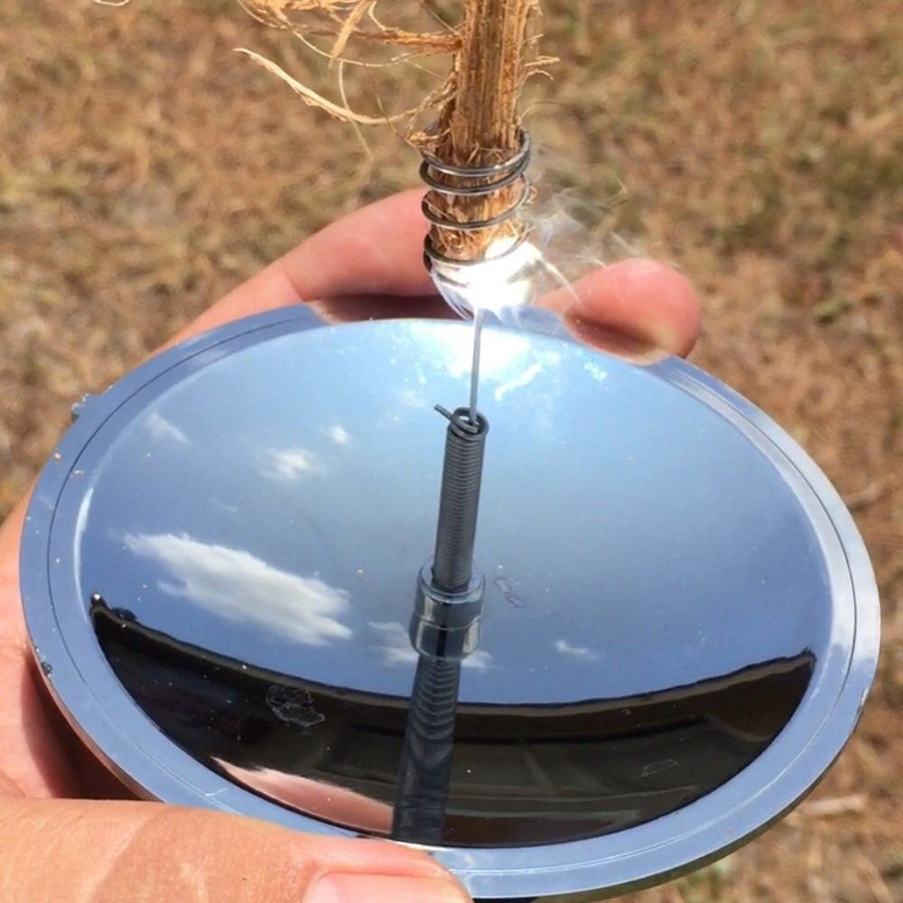 Allume-Feu Solaire Portable – Briquet de Survie pour Camping et Randonnée